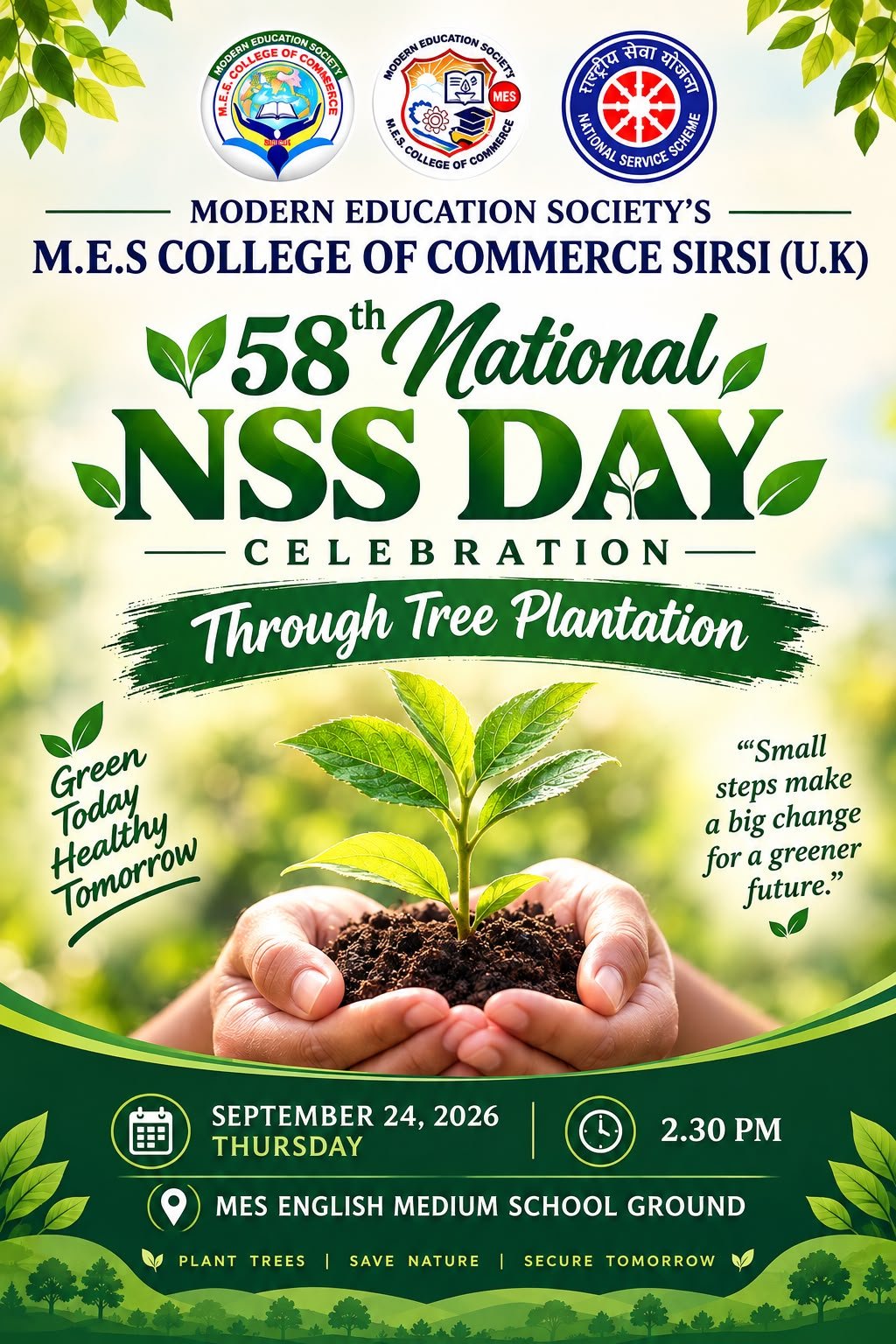 58th National NSS Day 2026 Celebration
